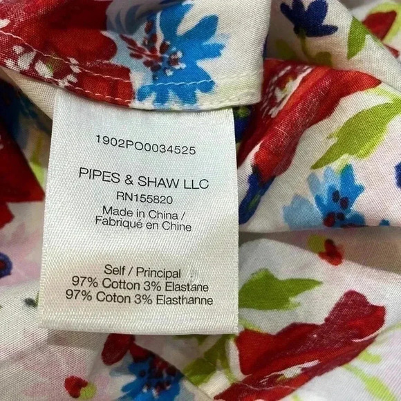 Veronica Beard Vea White Floral Multi Tie-Front Halter Top Size Size 8 - Picture 6 of 7